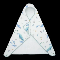Toddler Hooded Towel - Whales