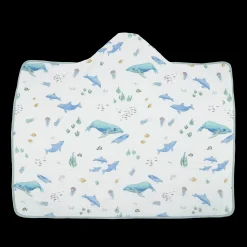 Toddler Hooded Towel - Whales