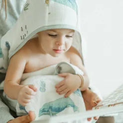 Toddler Hooded Towel - Whales