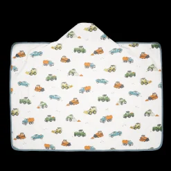 Toddler Hooded Towel - Work Trucks